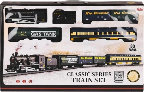 Ff-1601C Işıklı Ve Sesli 33 Parça Classic Tren - Vardem Oyuncak - Image 1