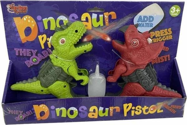 CTF-135-2 Asortili Kartela Sesli Işık Buhar Çıkartan 2'li Dinazor - Vardem Oyuncak - Image 1