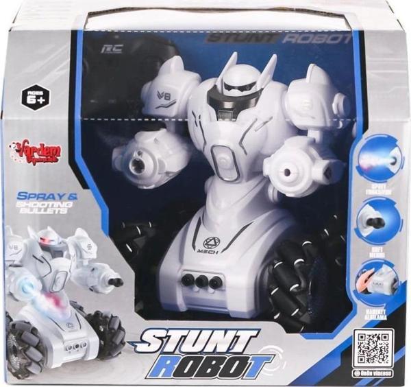 Syr-666-861 Kumandalı Şarjlı Işıklı Roket Ve Buhar Atan Robot Araba -Vardem Oyuncak - Image 1