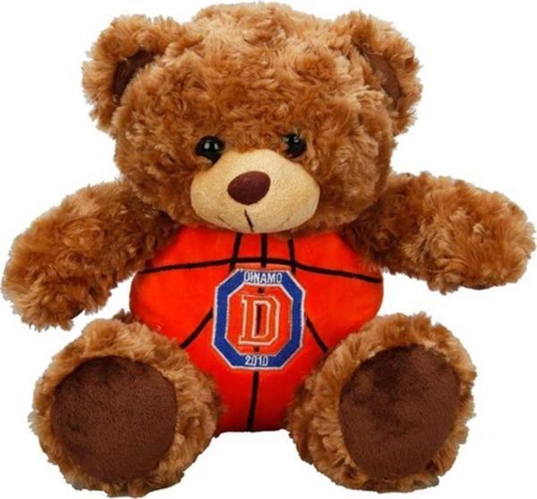 Dinamo Basketbol Topu Gövdeli Oturan Peluş Ayı 30 Cm. - Image 1