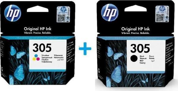 HP 305 Siyah 3YM61AE + 305 Renkli 3YM60AE Kartuş Seti - Image 1