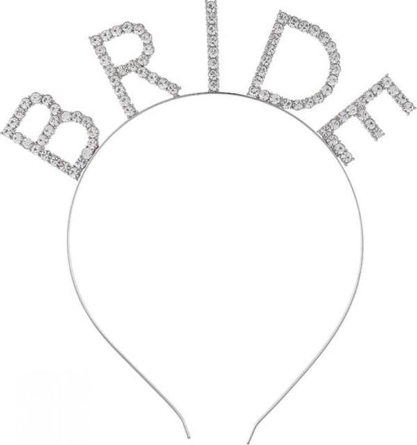 Mega Boy Kristal Taşlı Gümüş Bride Taç Gelin Tacı 20X21 Cm - Image 1