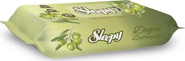 Nessiworld Sleepy Zeytinyağlı Islak Havlu Mendil 25 Yaprak - Image 1