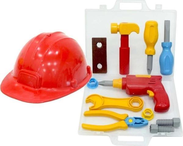 Minik Usta Çantalı Baretli Tamir Seti - Image 1