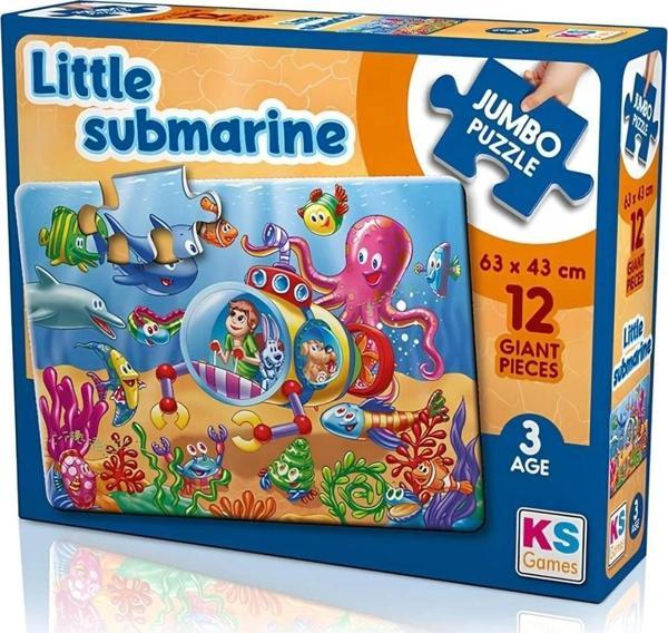 Little Submarine 12 Parça Jumbo Boy Puzzle - Image 1