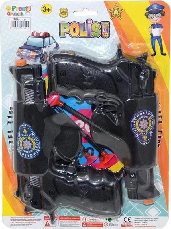 Fab 1414 2'Li Silahlı Polis Oyun Seti -Prestij - Image 1