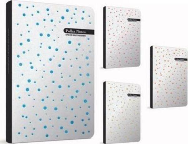 Gıpta 55640 Polka Notes İp Dikişli Sert Kapaklı Defter 13*21 120 Yaprak (1 Adet) - Image 1