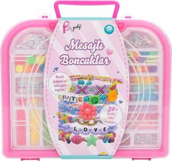 3319 Mesajlı Boncuklar Takı Tasarım Seti -Sunman - Image 1