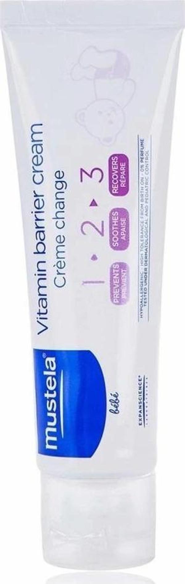 Mustela Baby Vitamin Barrier 1.2.3.Cream Pişik Önleyici Krem 50 Ml - Image 1