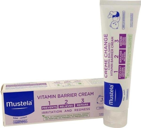 Mustela Baby Vitamin Barrier 1.2.3.Cream Pişik Önleyici Krem 100 Ml - Image 1
