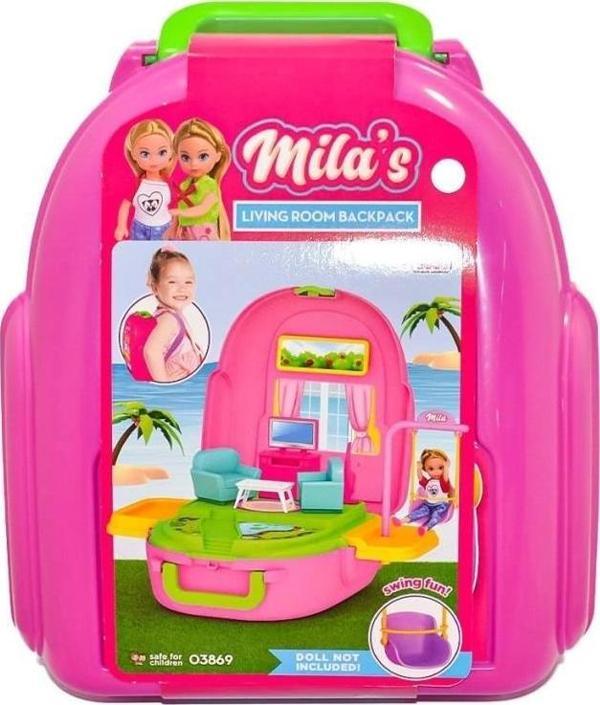03869 Mila'Nın Oturma Odası Set Sırt Çantası - Fen Toys - Image 1
