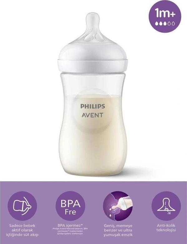 Avent Doğal Tepkili Natural Response Pp Biberon 260Ml 1+ Ay - Image 1