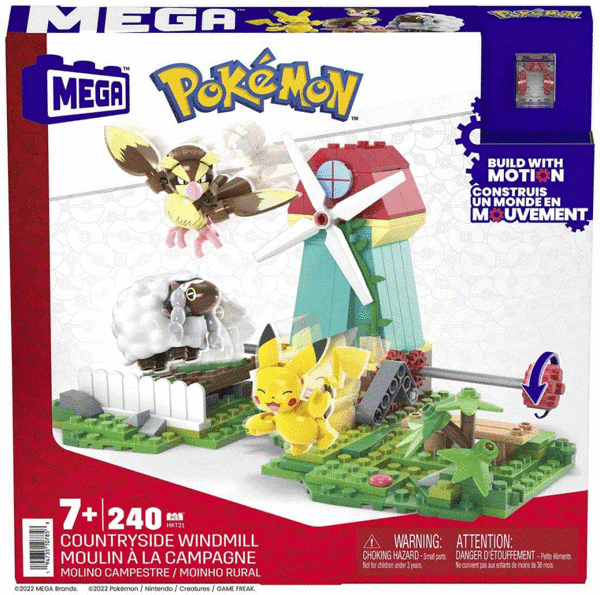 Hkt21 Mega™ Pokémon™ Countryside Windmill - Yel Değirmeni Kasabası Seti 240 Parça +7 Yaş - Image 1