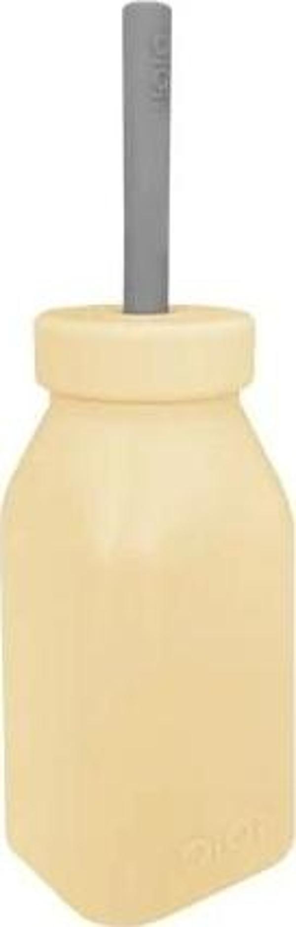 Oioi Şişe + Pipet 200Ml Mellow Yellow / Powder Grey - Image 1