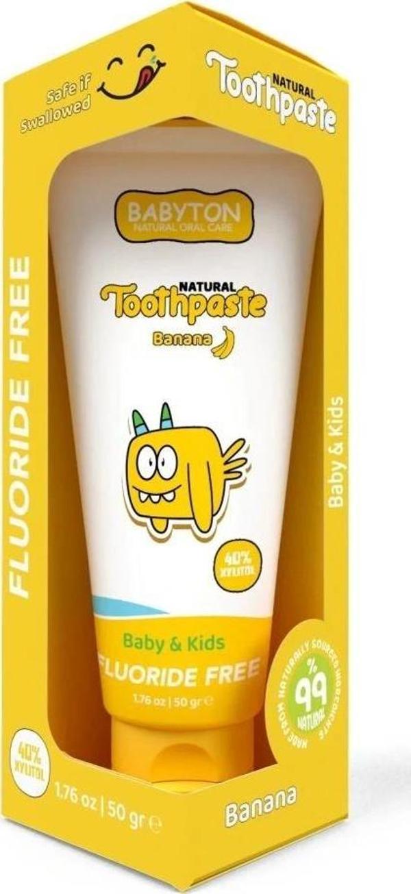 Babyton Organik Doğal Muz Aromalı Diş Macunu 50 Gr - Image 1