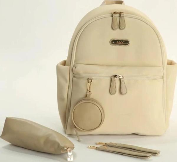 M&Y Diamond Anne Bebek Bakım Sırt Çantası 7345 Krem - Image 1