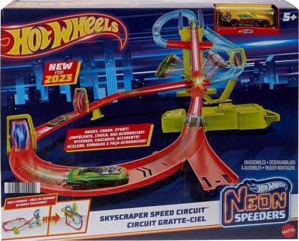 Hpc07 Hot Wheels Neon Yarışlar Çoklu Yarış Heyecanı Pist Seti - Image 1