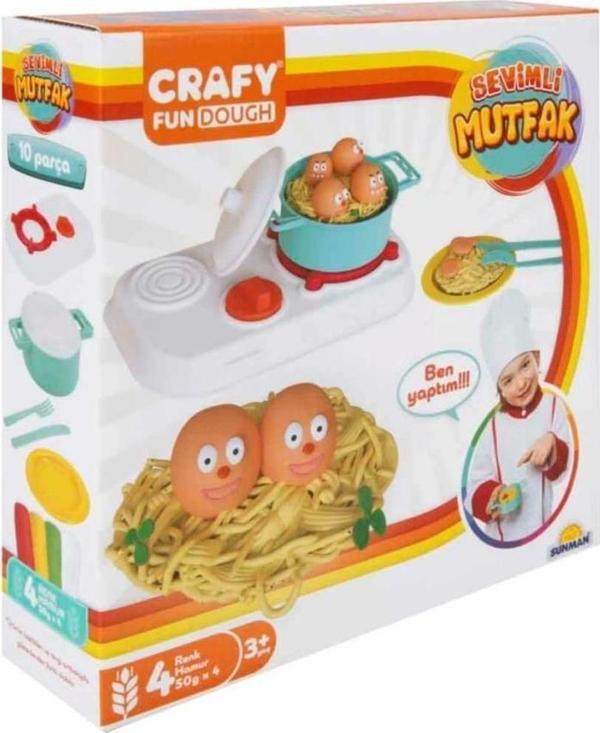 Crafy Sevimli Mutfak 200 Gr. 10 Parça - Image 1