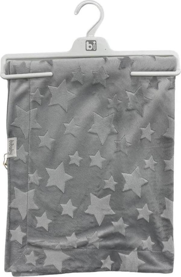 Bibaby Jacquard Star 82X90 Battaniye 64726 Grey - Image 1