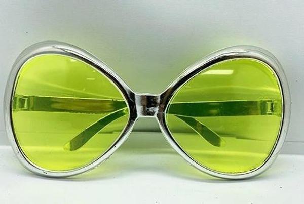 Yeşilçam Temalı Parti Gözlüğü Gümüş Renk 7X16 Cm - Image 1