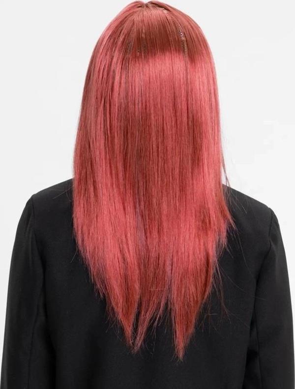 Kızıl Renk Düz Kesim Uzun Parti Peruğu Takma Saç - Image 1