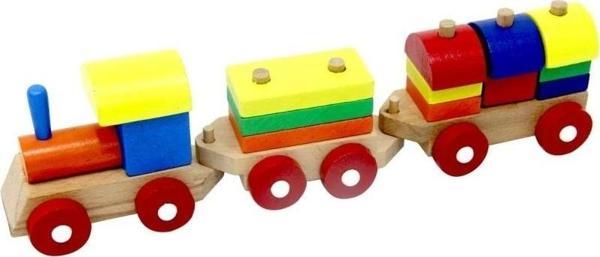 Playwood Eğitici Ahşap Bloklu Bultak Tren 351 - Image 1