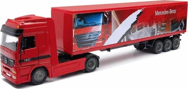 1/43 L. Haul Eu Mercedes Benz Kırmızı Konteyner - Image 1
