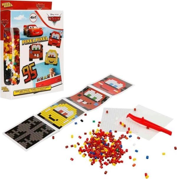 4In1 Disney Cars Pixel Pixel Boncuk Aktivite Ve Oyuncak Seti - Image 1