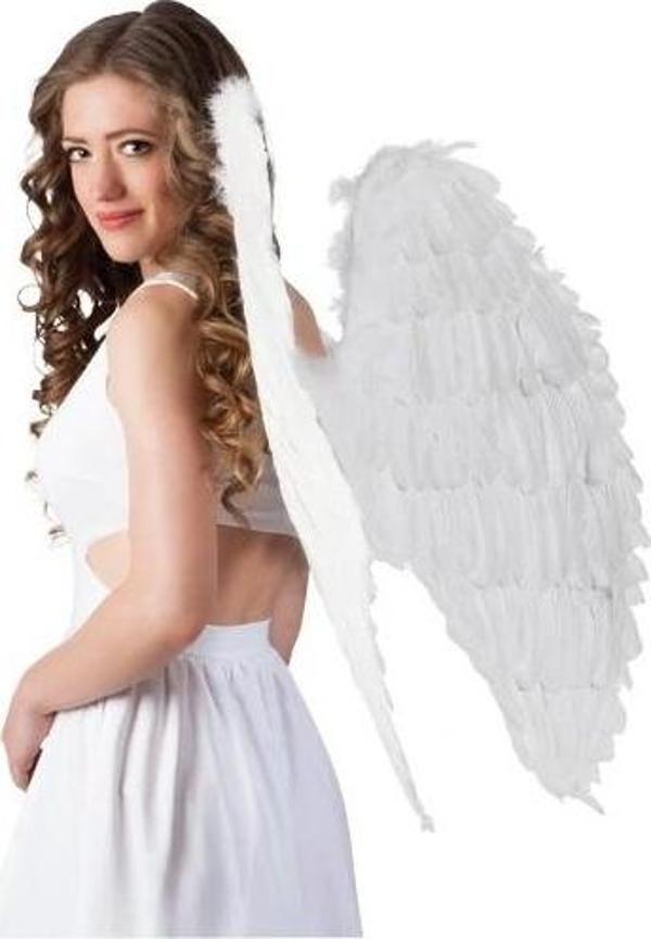 Beyaz Renkli Büyük Boy Melek Kanadı 55X80 Cm - Image 1