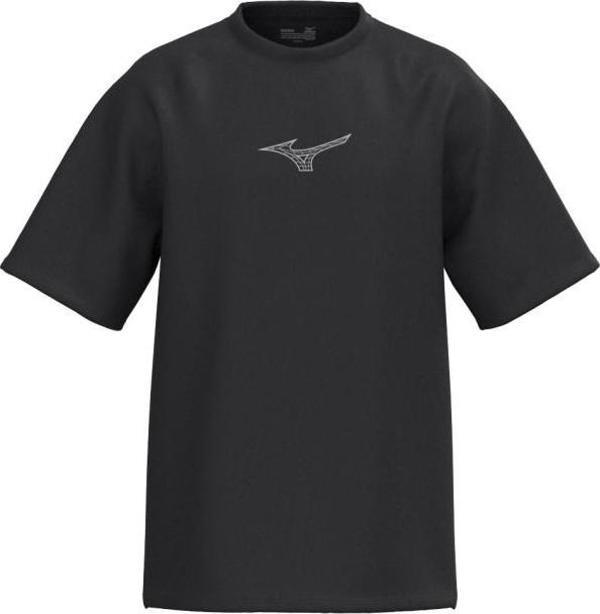 Athletics Oversize Erkek Tişört Siyah - Image 1