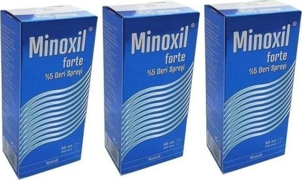 Minoxil Forte %5 Deri Spreyi 3'lü Paket - Image 1