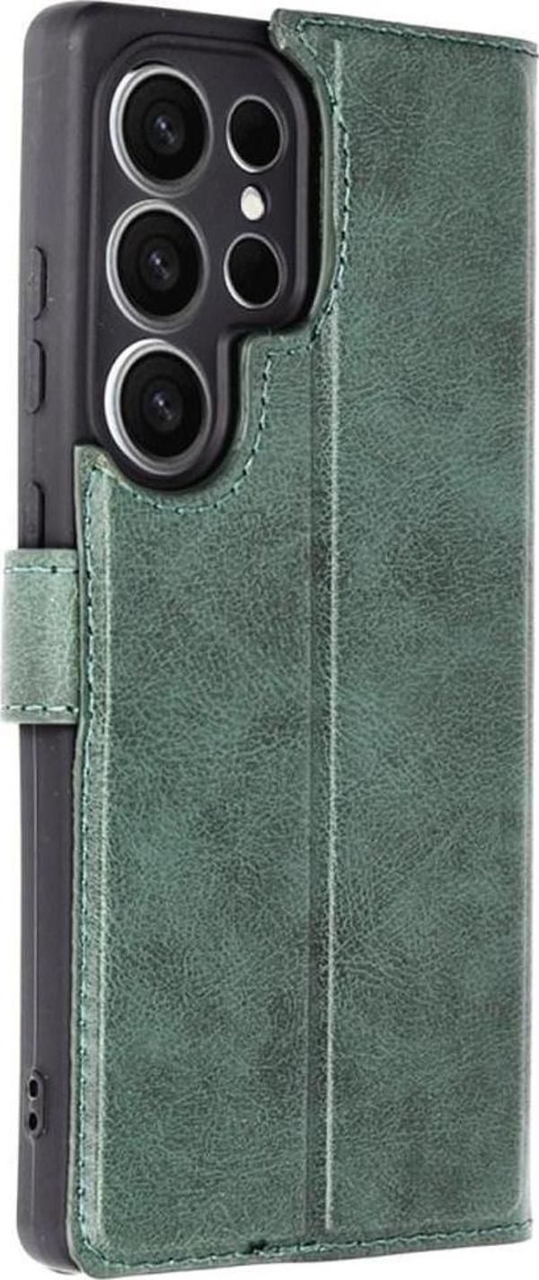 Samsung Galaxy S25 Ultra Uyumlu 360 Tam Kaplar Kapaklı Cüzdan Standlı Kartvizitli Kılıf - Image 1