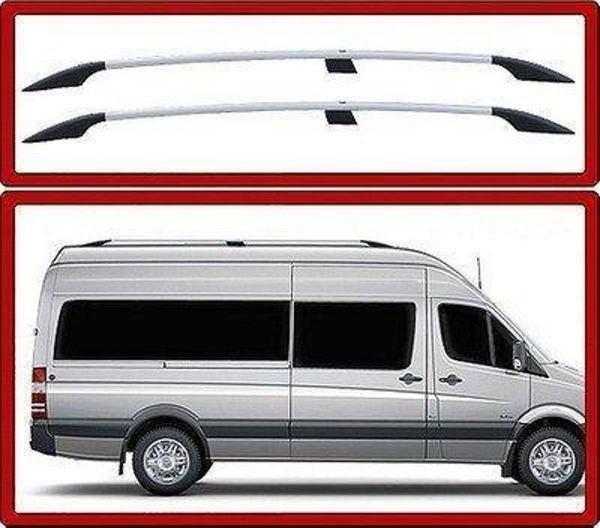 Mercedes Sprinter Uyumlu Tavan Çıtası 1996-2020 Krom ABS - Uzun - Orta - Image 1