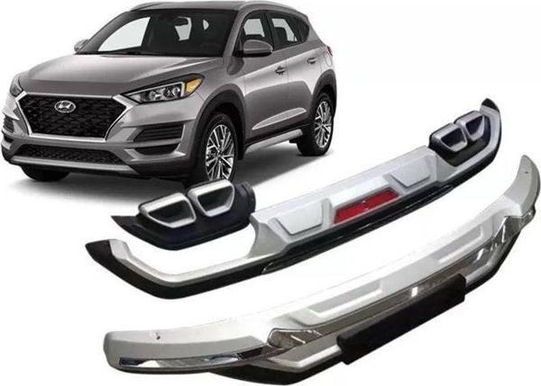 Hyundai Tucson Uyumlu Ön Ve Arka Tampon Koruma Difüzör 2019+ - Image 1