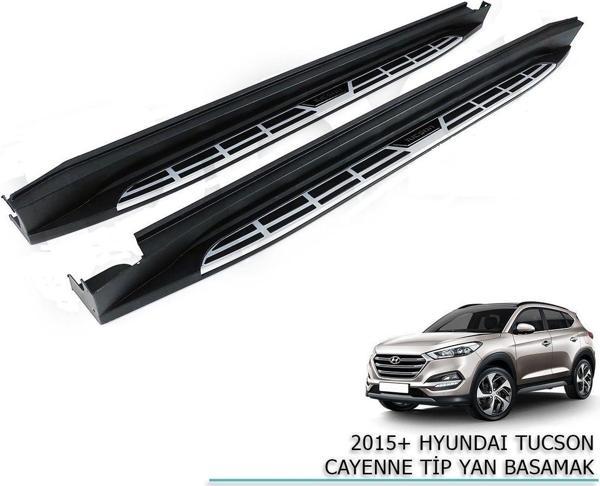 Hyundai Tucson Uyumlu 2015 - Oto Koruma Yan Basamak Oem Square Style - Image 1
