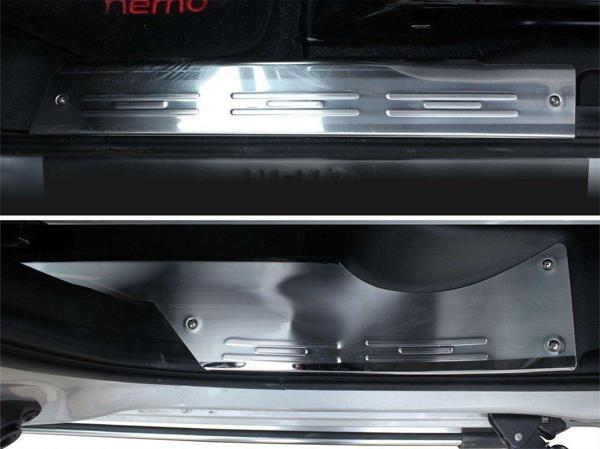 Fiat Fiorino Uyumlu İç Kapı Eşiği 4 Parça Krom 2008 Ve Sonrası - Image 1