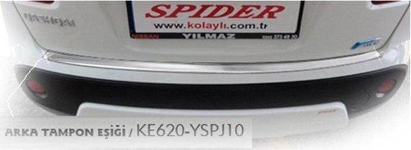 Nissan Qashqai Uyumlu J10 Arka Tampon Eşiği Krom 2007-2013 - Image 1