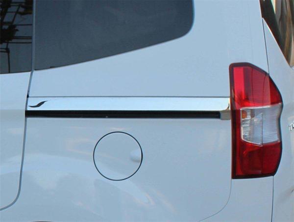 Ford Courier Uyumlu Sürgülü Kapı Çıtası 2 Parça Krom 2014 Ve Sonrası - Image 1