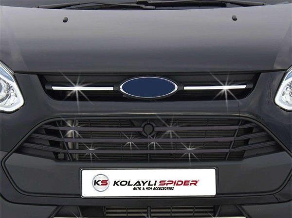 Ford Custom Uyumlu Ön Panjur 2 Parça Krom 2013-2017 - Image 1