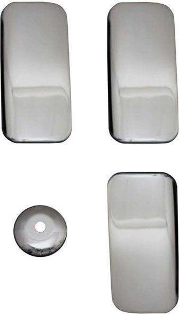 Ford Transit Uyumlu 5 Kapı Kolu 3 Kapı 4 Parça Krom 2003-2006 - Image 1