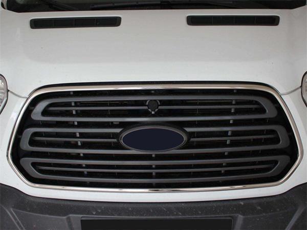 Ford Transit Uyumlu 7 Ön Panjur Çerçevesi 2 Parça Krom 2014 Ve Sonrası - Image 1
