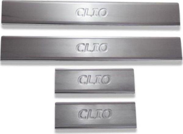 Renault Clio Uyumlu 2 Kapı Eşiği 4 Parça Krom 1998-2008 - Image 1