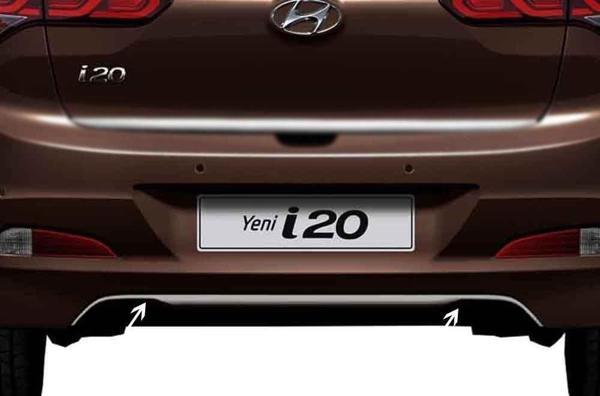 Hyundai İ20 Uyumlu Arka Difüzör Çıtası Krom 2014-2018 - Image 1