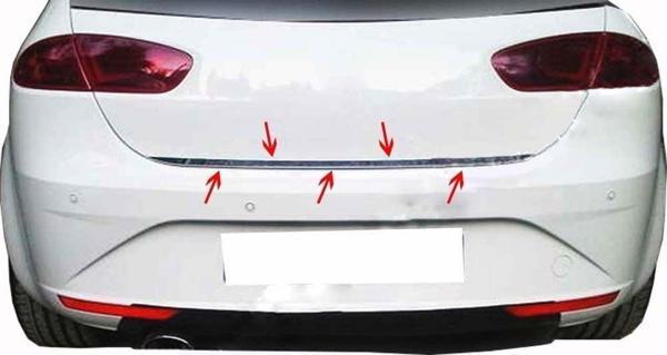 Seat Leon Uyumlu 2 Facelift Bagaj Alt Çıtası Krom 2010-2012 - Image 1