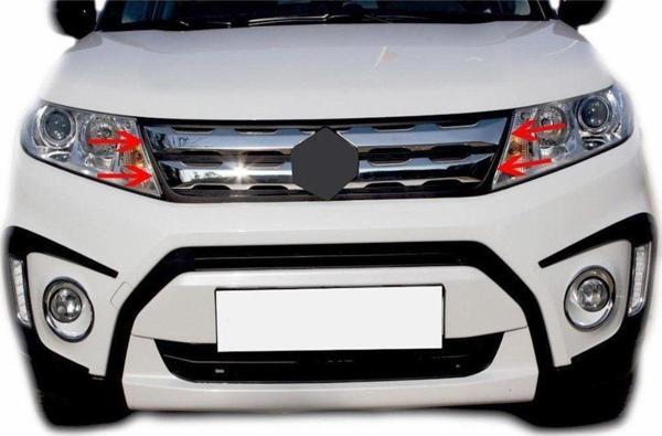 Suzuki Vitara Uyumlu 4 Ön Panjur 4 Parça Krom 2016 Ve Sonrası - Image 1
