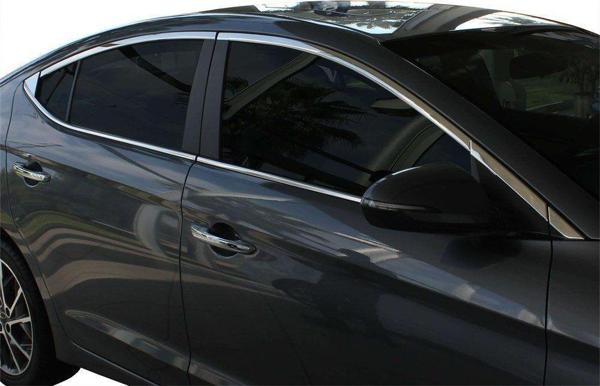 Hyundai Elantra Uyumlu 6 Cam Çerçevesi 14 Parça Krom 2016 Ve Sonrası - Image 1