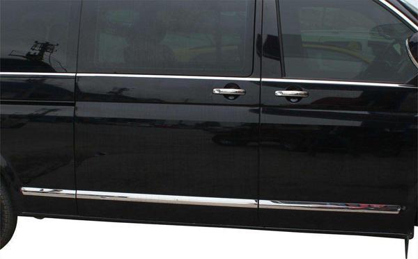Volkswagen Transporter Uyumlu T6.1 Yan Kapı Çıtası 5 Parça. Krom 2020 Ve Sonrası - Image 1