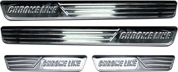 Skoda Super Uyumlu B8 Chrome Line Kapı Eşiği 4 Parça 2015 Ve Sonrası - Image 1