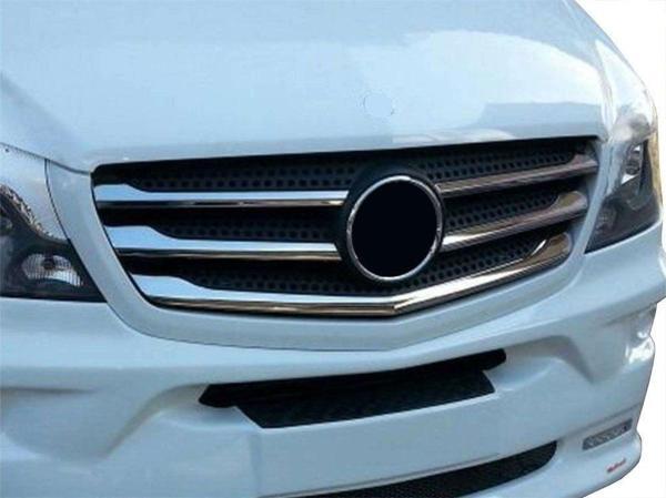 Mercedes Sprinter Uyumlu W906 Ncv3 Ön Panjur 5 Parça Krom 2014 Ve Sonrası - Image 1