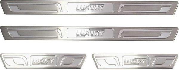 Corolla 11 Uyumlu E170 Luxury Kapı Eşiği 4 Parça Krom 2014 Ve Sonrası - Image 1